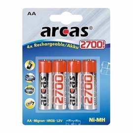 Arcas LR06/AA uppladdningsbara batterier 2700 mAh